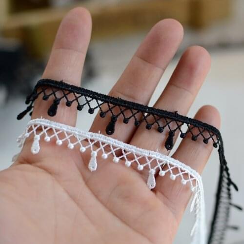 2 Meters/lot Width 2cm Embroidered Lace Trim Water Soluble Red Lace Ribbon Sewing Supplies Crafts For Garment Cheongsam Curtain