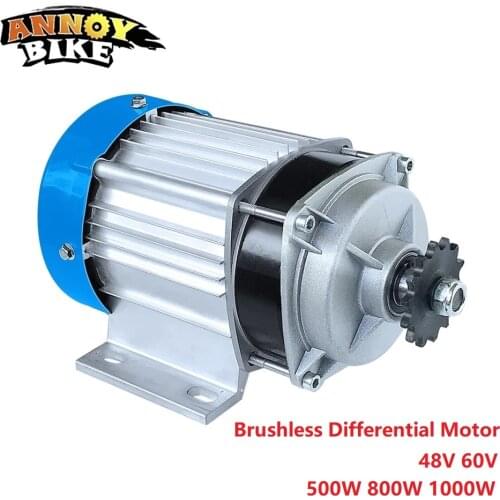 High Speed Motor Brushless Differential Motor 48V60V72V 500W800W1800W2200W Brushless DC Motor Electric Tricycl Mini Car Engine
