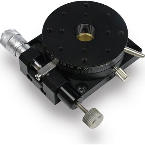 R Axis Platform High-precision Manual Fine-tuning Rotate Sliding stage 60*60mm