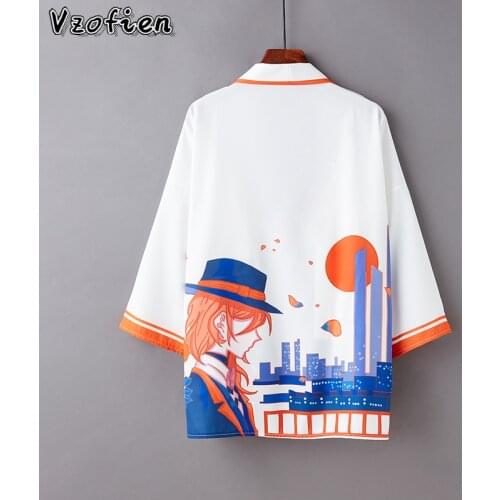 Japanese Kimono Traditional Clothing Men Samurai Haori Hombre Yukata Man Cardigan Shirt Streetwear Summer Beach Kimono