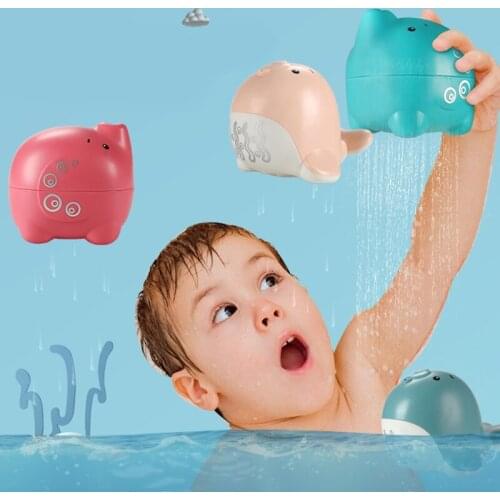 1Pc Bath Play Toy Cartoon Shower Rose Pool Education Toys Rain Drop Bathtub Toy Elephant/Sea Lion Gift for Infant BPA-free