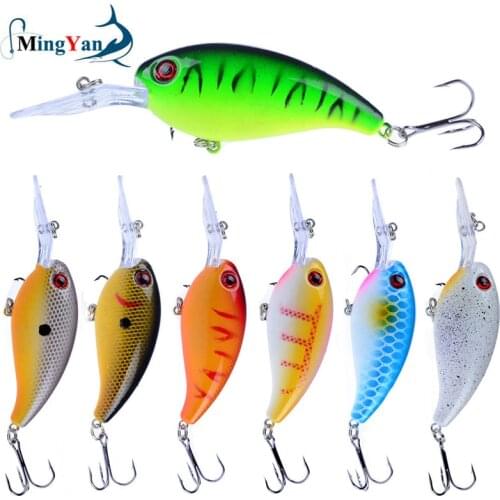1pcs Crank Fishing Lure Artificial Hard Baits 10cm/15g Crankbait Jerkbait Wobbler Fishing Tackle Good Treble Hooks Tackle
