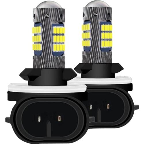 2Pcs H3 H11 H8 9006 HB4 881 880 H27 High Quality 2016 LED Bulbs Auto Front Fog Lamp Car Anti Fog Light Foglamps 6000K White