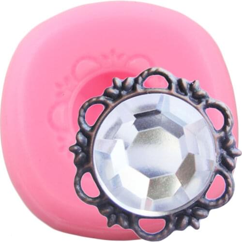 3D Mirror Frame Silicone Molds DIY Jewelry Cake Border Fondant Cake Decorating Tools Cupcake Topper Candy Clay Chocolate Moulds