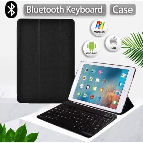 Tablet Case for Apple IPad Pro 9.7"/Air 1 2/IPad 5th 6th 9.7" Flip PU Leather Smart Sleep Wake Funda Capa + Bluetooth Keyboard