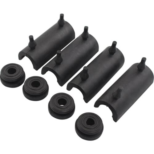 Black Hard SaddleBag Rubber Grommet Saddle Bag Support Cushion Case For Harley Touring Electra Glide FLT FLHT FLHTCU FLHR 14-Up