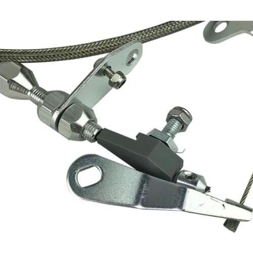 For Ford C4 Stainless Braided Kickdown Throttle Cable Trans Detent Car Kit