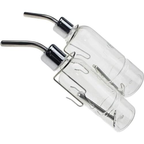 Hamster Chinchilla Guinea Drinking Water Bottle Dog Cat Squirrel Rabbit Stainless Steel Feede Supplies Pet Accessoreiis Dropship