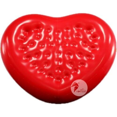 PVC Romantic Party Carnival Inflatable Red Heart Shaped Mattress Bed