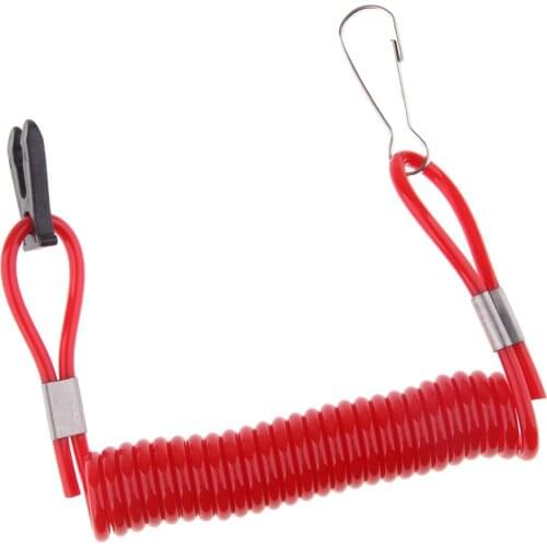 Boat OutBoard Kill Switch Key for Suzuki - with Lanyard - 4 inch Overall Length