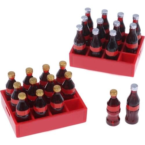 Cute Mini cola Drink Bottle Miniature food model doll house accessories Doll House Miniature 1:12 Doll Accessories Girls toy