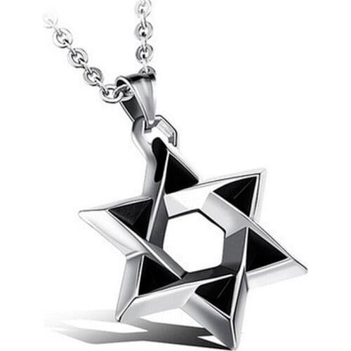 Men Necklace Goth Stainless Steel Chain Stars Pendant Trend Neck Chains Man Jewelry Accessories Punk Party Mens Necklaces