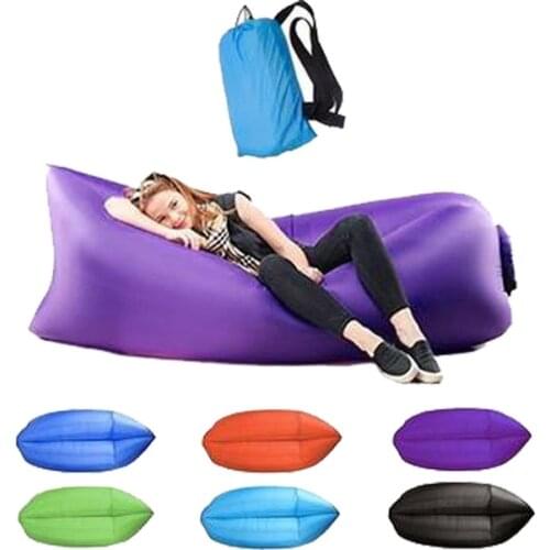 Camping Outdoor Beach Sea Water Inflatable Mat Sleeping Bag Inflatable Bed Folding Fast Air Sofa Air Mattress Road Trip Camping