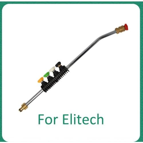 Pressure Washer Wand Tip Car Cleaning Metal Jet Lance Spear Nozzle with 5 Quick Nozzle Tips for Elitech