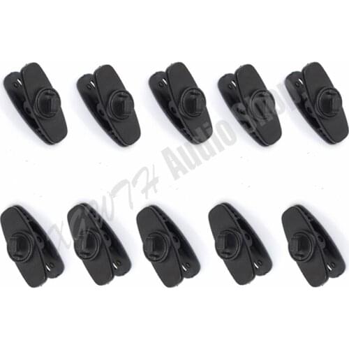 Wholesale 10pcs black Clip Tie clips For Sennheiser ME4 Lavalier Microphone Lavel Mic and CX earphon