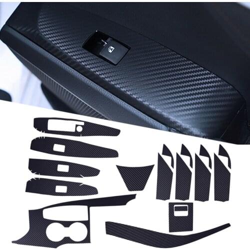 Interior Gear Shift Panel Decoration Trim Sticker Kit Styling Carbon Fiber Style Car Fit For Toyota Camry 2018 2019 2020