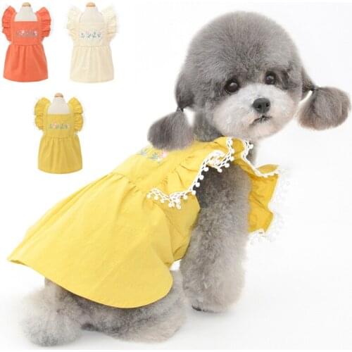 Pet Dress Shirt Puppy Skirt Cute Dog Dress Pet Summer Clothes Dog Apparel for Small Dogs and Cats