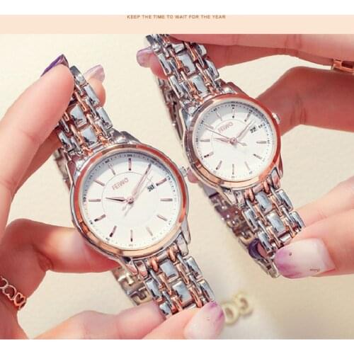 Luxury Couple Watch Quartz Wristwatch Fashion Business Casual lovers Watch Men Watch for Women Waterproof Watches