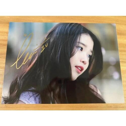 Hand signed Lee Ji Eun IU autographed photo 5*7 K-POP 062021