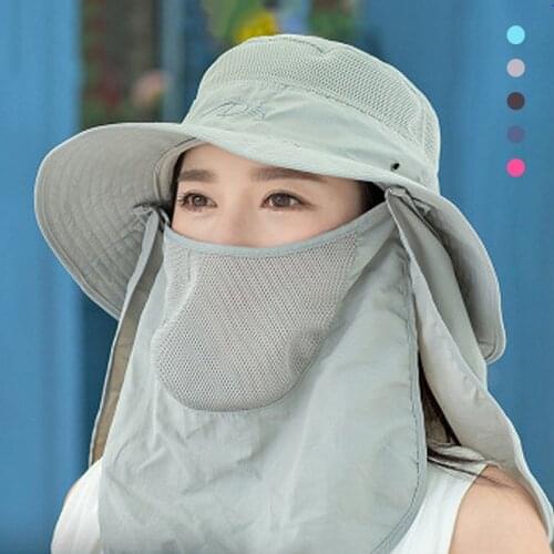 Sun Hat Women Or Man Sunshade Fisherman Cap Colors Optional Summer Riding Fishing Beach Outdoor Large Brim Collapsible Cycling