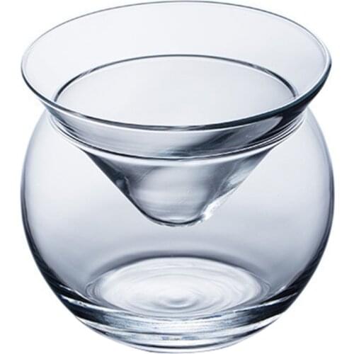 1pc Practical Smooth Lightweigt Glass Cup Cocktail Cup for Friends Co-worker Family