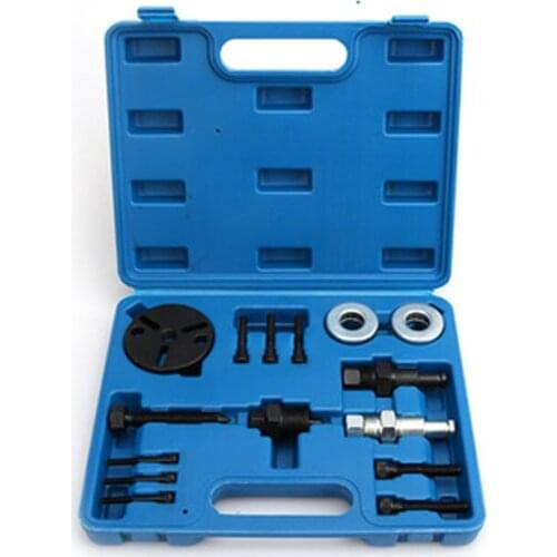 15PC Air Compressor Clutch Rebuild Removal Tool Kit AC Clutch Puller on Car Auto Air Conditioning for GM Ford Chrysler