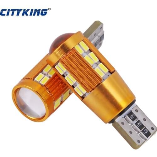 2pcs Car led t10 30smd LED 3014 Error Free 194 168 w5w led car led t10 canbus Car Side Light License Plate Light Parking