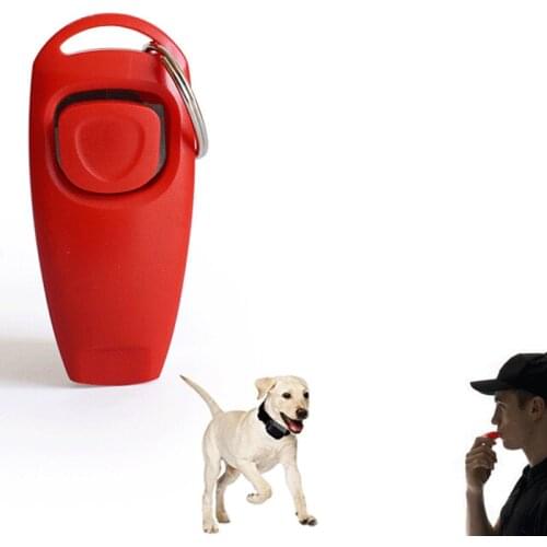 Dog Cat Pet Clicker Training Obedience Agility Trainer Dog Whistles Commander Supplies Accessory