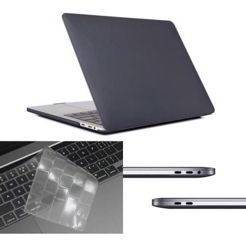 3 in 1 For MacBook Pro 16 inch A2141 2019 Matte Hard Shell Protective Case Ultra-thin TPU Keyboard Protector Cover Anti-dust Pl