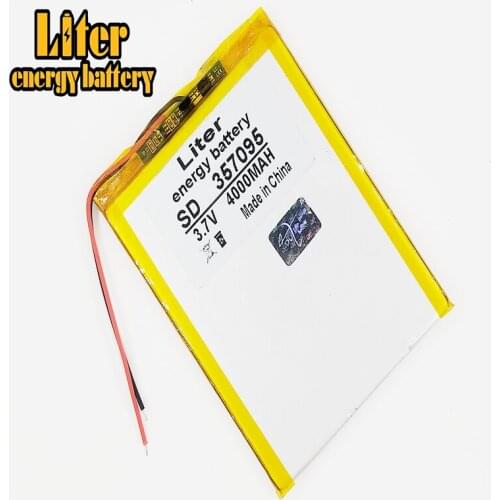 357095 3.7V 4000mAh Lipo Lithium Battery Replacement For MP4 MP5 GPS DVD PAD MID Tablet PC BT Speaker Rechargeable Battery