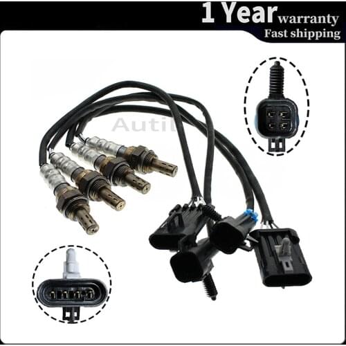 4pcs Oxygen Sensor 4 Wires Lambda Upstream Downstream for Chevrolet Silverado 1500 Tahoe C1500 GMC Sierra 234-4018 234-4012