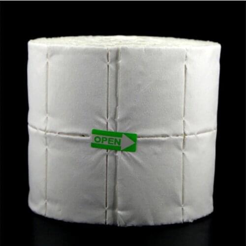 500pcs/Roll Cotton Pads Gel Polish Remover Lint-Free Napkins Nail Cleaner Nails Wipes Nail Art Cleaning Manicure Tool 40