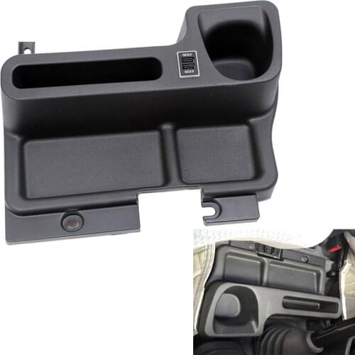 Car Accessories With USB ABS Armrest Storage Box Tray Insert Center Console Box For Toyota Land Cruiser LC70 LC71 LC76 LC79