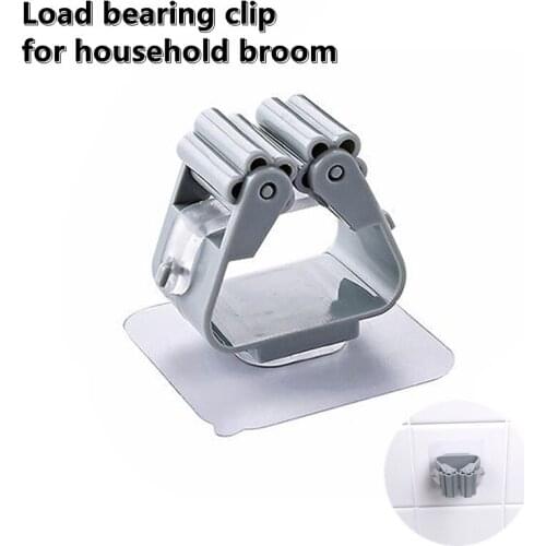 Household High Quality Steel Spring Bracket Convenient Load-bearing No Punching Wall Mounted Mop Organizer Garden Storage Tools