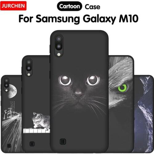 JURCHEN Phone Cases For Samsung Galaxy M10 Case M105 M105F Cartoon Silicone Back Cover For Samsung Galaxy A10 Case A105FN A105M