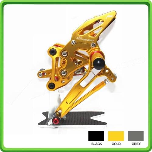 CNC Adjustable Rearsets Rear set sets Foot Rest Pegs Pedal for KTM 1290 Super Duke SuperDuke R 2014 2015 2016 2017 Gold