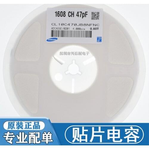 CL10C470GB8NNNC CL10C470FB8NNNC CL10C470JC8NNWC CL10C470JC8NNNC CL10C470JC8NFNC 0603 47㎊ 100V 50V C0G ±5% ±2% ±1% chip capacit