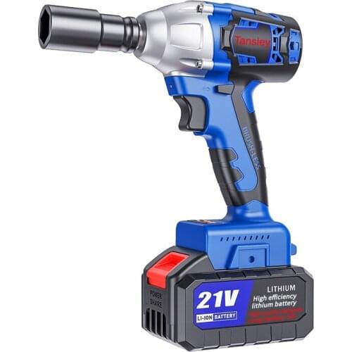 Tansley 20V Cordless Brushless Electric Wrench Impact Socket 320N.m Li-ion Battery Hand Drill Installation