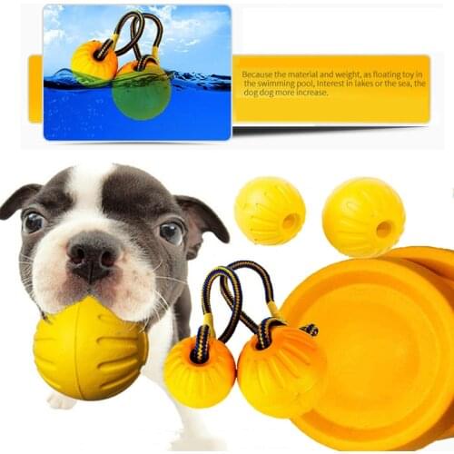 Interactive Dog Toys Rope Ball Toy For Play Chewing Dog Training Toys Portable EVA Ball Pet Supplies For Small Large Dog