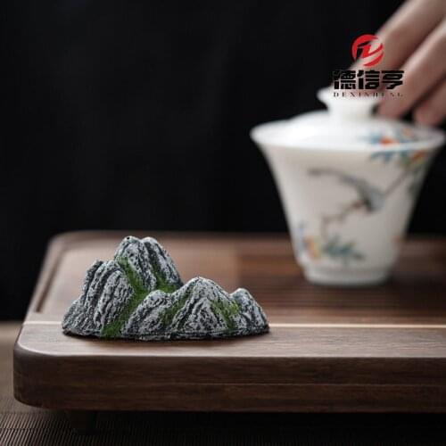 Simulation rockery decoration stone bonsai decoration gardening green stone ecological aquarium landscape tank Landscaping