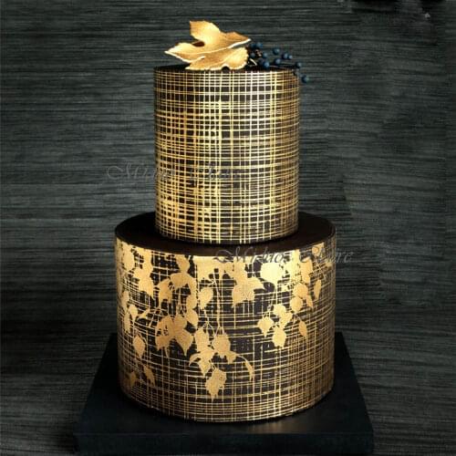 Classic Rose Leaf Outline Stencil Cake Painting Wedding Cake Decoration Tools For Fondant Cake Mold