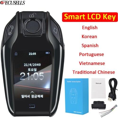 Korean Modified Universal Smart Remote Key LCD Screen for Toyota/Lexus/KIA/Peugeot/BMW/VW/Porsche CF400 Upgrade Version CF500