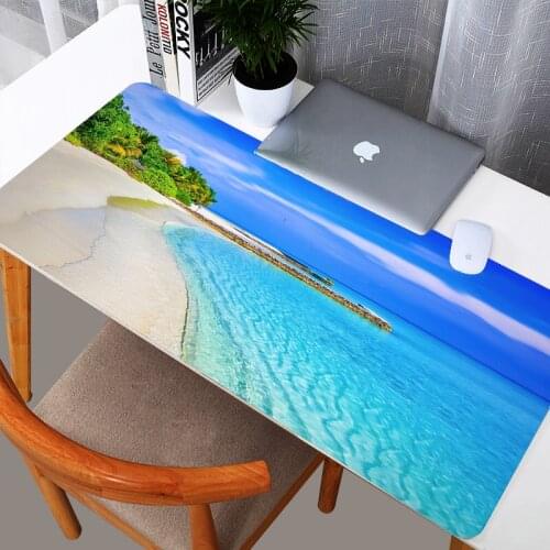 Tropical Beach Palm Large size DIY mousepad gaming mouse pad XL game customized personalized mouse and keyboard mat