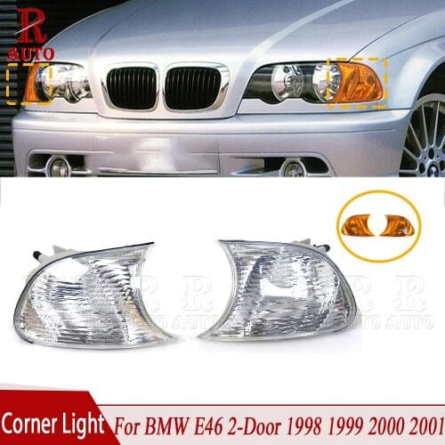 R-AUTO Turn Signal Lamp Corner Lamp Car Turn Signal Light For BMW E46 2-Door 1998 1999 2000 2001 63126904299 63126904300