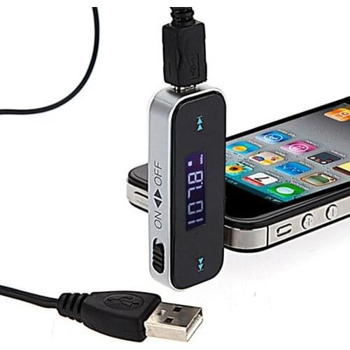 Hot Sales!! Wireless 3.5mm Car LCD Display Cable Suiatble for iPhone 4S 5S 6 iPod