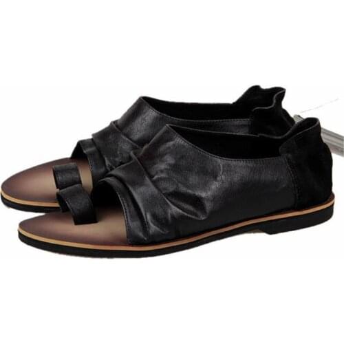 Summer Rome Fashion Men Sandal Concise Luxury Slippers Men Dress Sandals Men Appliques Beach Casual Bussiness Streetwear Sandal