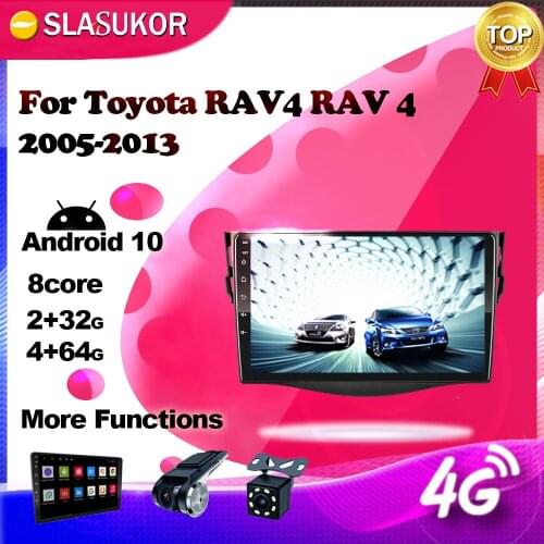 Android Multimedia video player For Toyota RAV4 RAV 4 2005-2013 Car Radio Navigation GPS 2GB+32GB No 2 din DVD