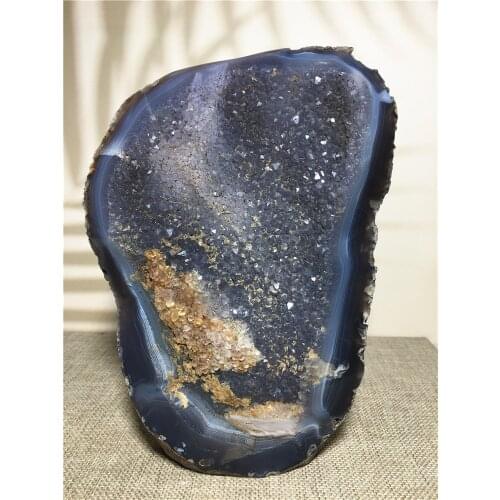 Natural amethyst geode quartz crystal specimen Home furnishing decoration stone Reiki healing raw gemstone