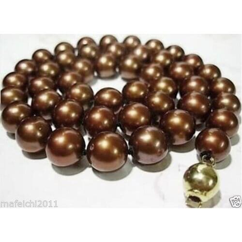 Charming! 8-9mm chocolate Akoay Cultured Pearl Necklace