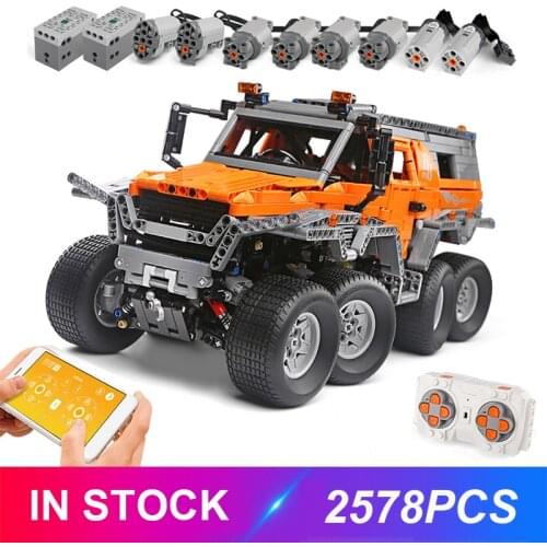 Mould King RC Blocks 13088 Avtoros Shaman 8x8 Compatible Lepinblocks 23011Technic MOC-5630 Building Bricks Educational Toys Gift